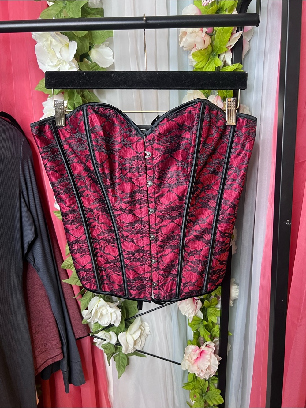 Red and Black Corset